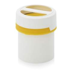 SC IG 0.65-99 F2. Screw-top jars with comfort handle, White pail, yellow lid