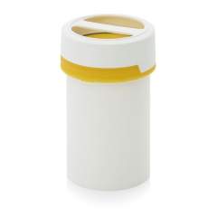 SC IG 1.0-99 F2. Screw-top jars with comfort handle, White pail, yellow lid