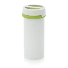 SC IG 2.5-119 F1. Screw-top jars with comfort handle, White pail, green lid