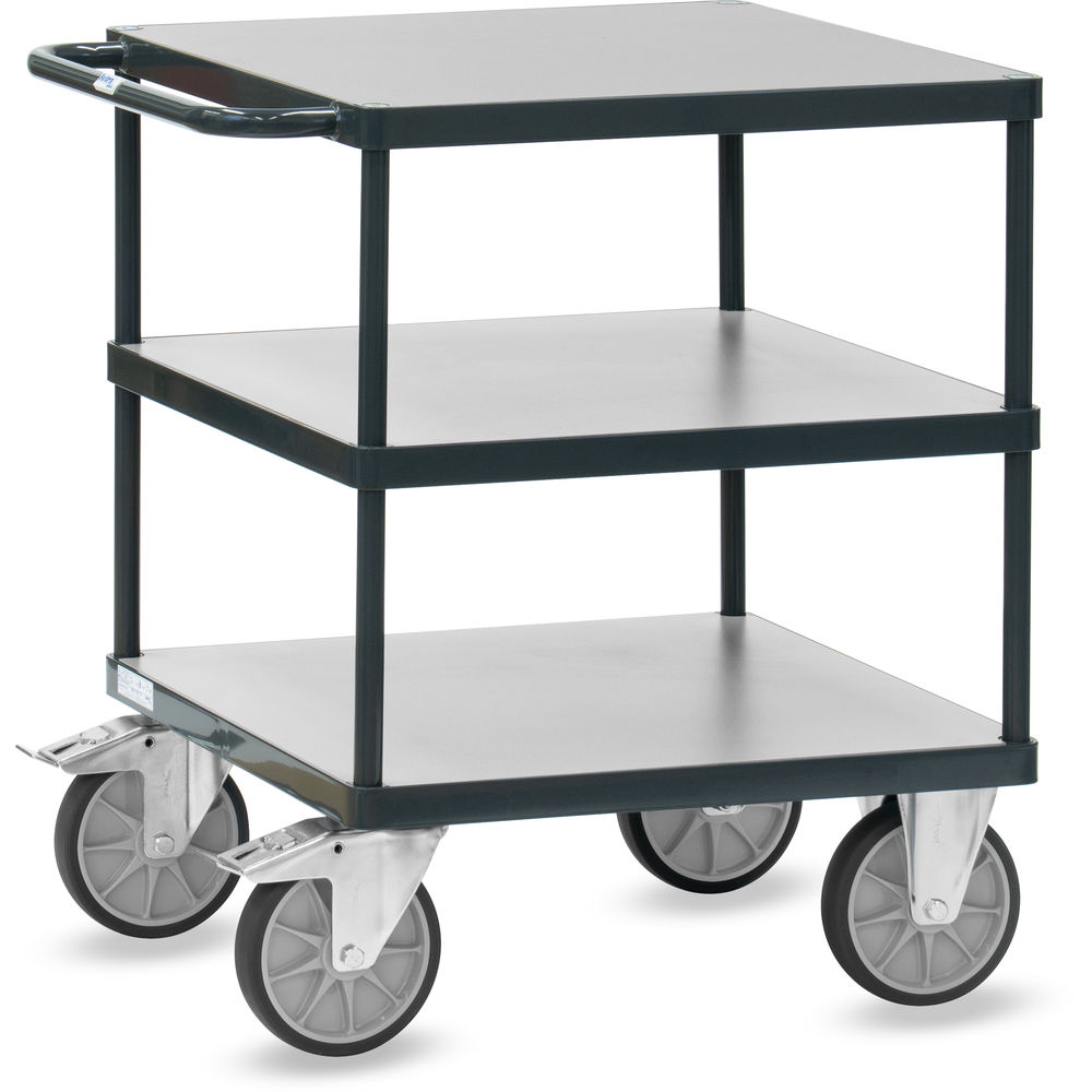 Tischwagen 600 kg, Ladefläche 700 x 700 mm der "Grey Edition" - Fetra 2417-7016