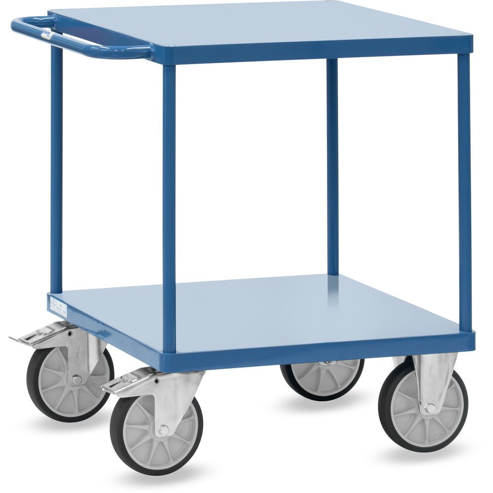Tischwagen 700 × 700 mm 400 kg mit bündigen Stahlblech-Plattformen - Fetra 2497B