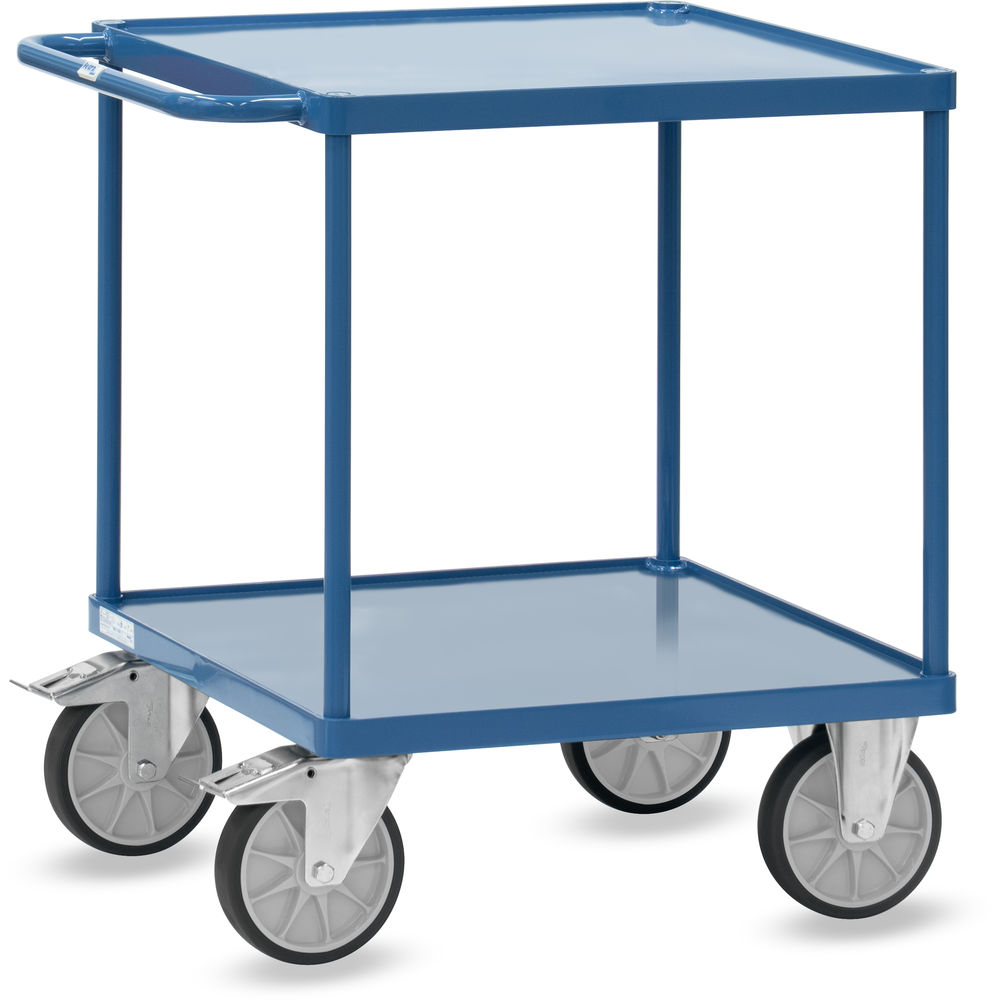 Tischwagen 700 × 700 mm 400 kg mit Stahlblech-Wannen - Fetra 2497W
