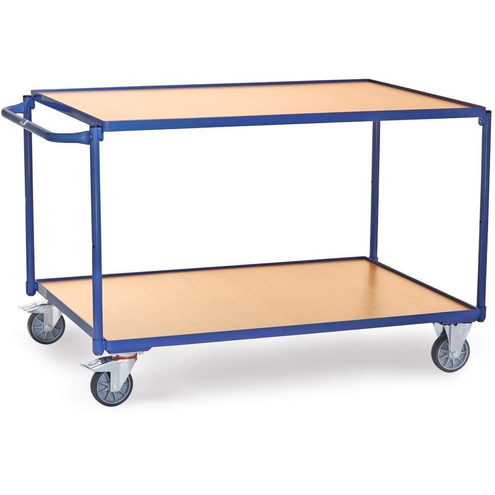 Tischwagen 2 Etagen Ladefläche 1200 x 800 mm TPE 120 kg/Etage - Fetra 2946