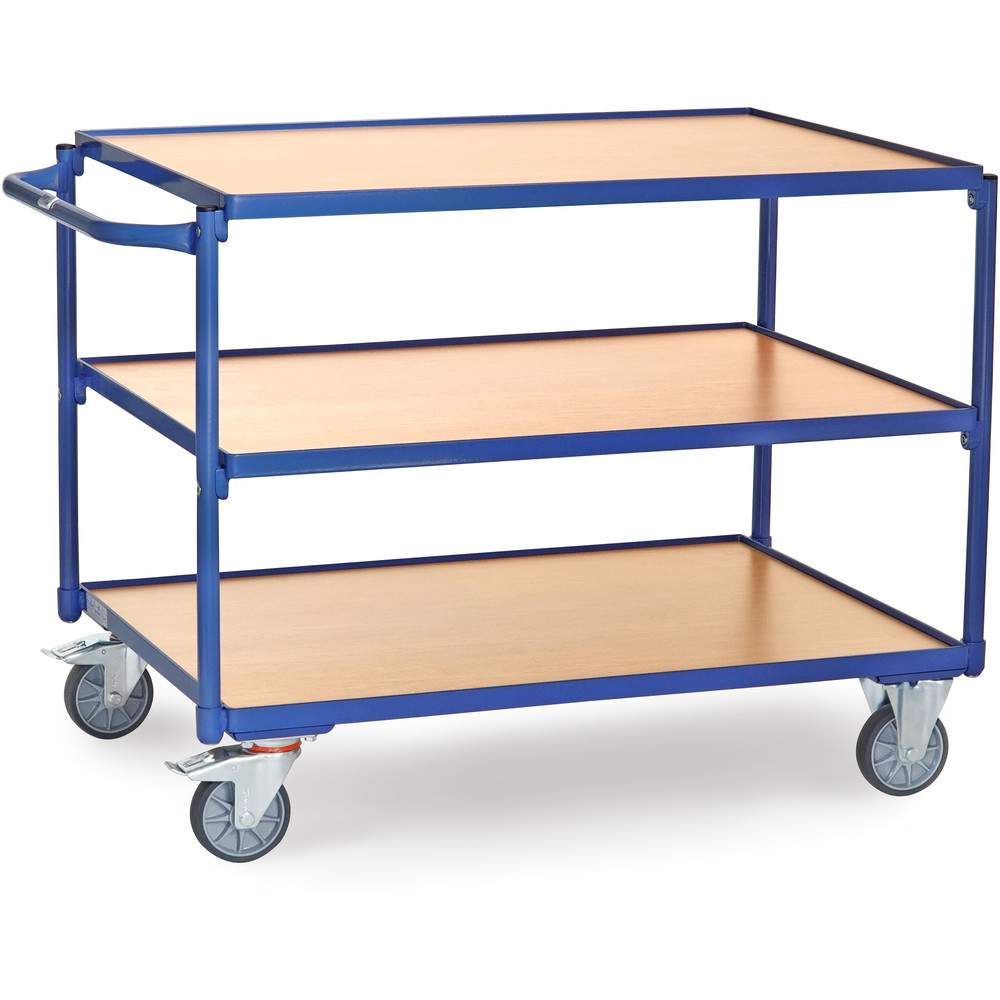 Tischwagen 3 Etagen Ladefläche 1000 x 700 mm TPE 120 kg/Etage - Fetra 2954