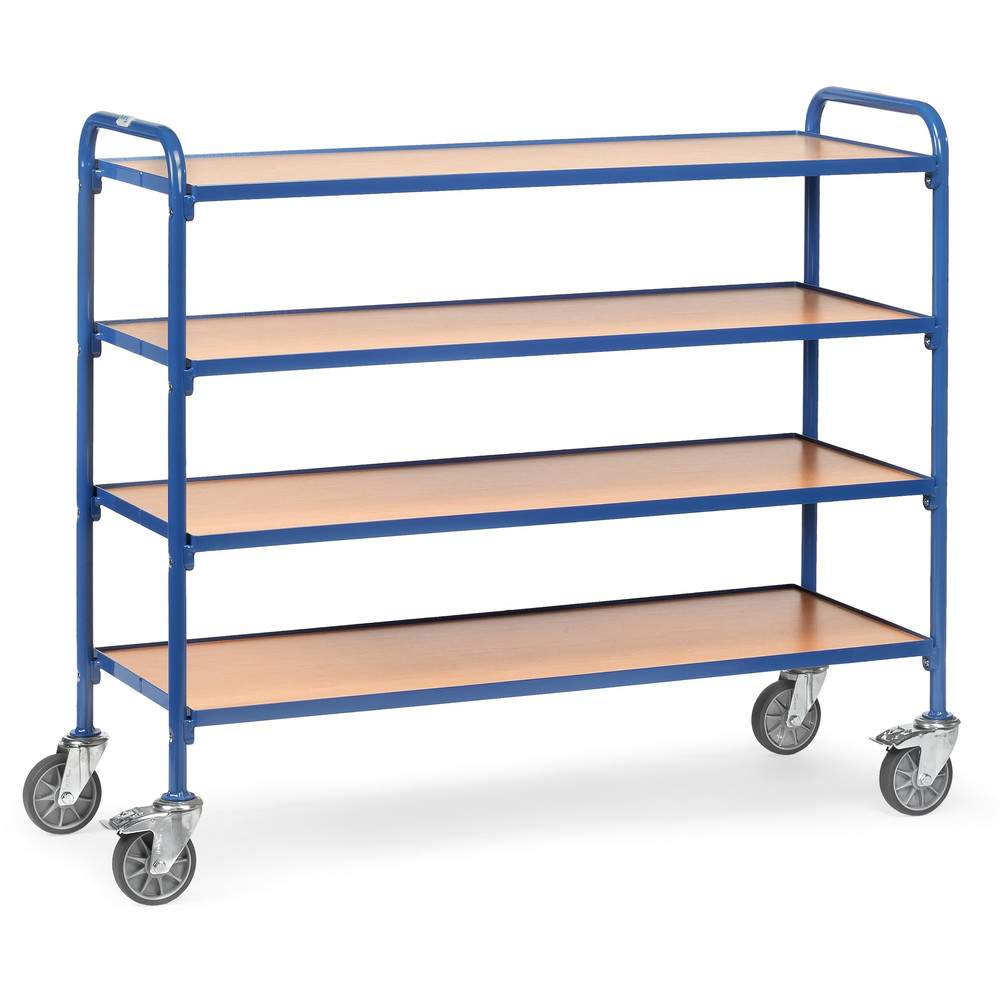 Beistellwagen mit Böden, Ladefläche 1250 x 470 mm, 250 kg - Fetra 32950