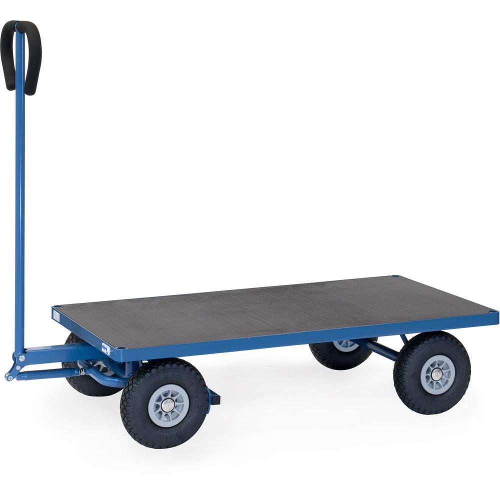 Handwagen Ladefläche 1260 x 700 mm, PU-Räder Ø 260 mm - Fetra 4002P