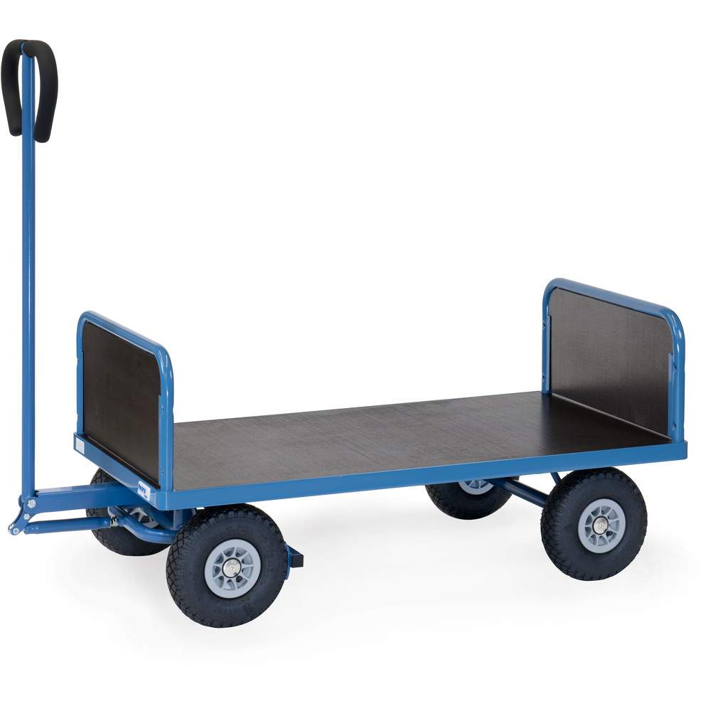 Handwagen mit Aufbau, Ladefläche 1000 x 600 mm, Lufträder Ø 260 mm - Fetra 4021L