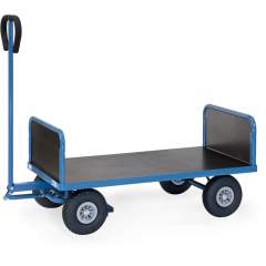 Handwagen mit Aufbau, Ladefläche 1200 x 700 mm, Lufträder Ø 260 mm - Fetra 4022L