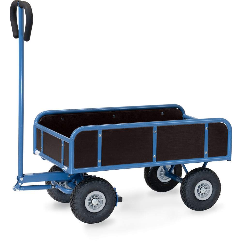 Handwagen 2-Achser 4122P 800 kg, PU-Schaumrädern Ø260 mm - Fetra 4122P