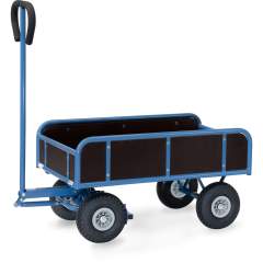 Handwagen 2-Achser 4122P 800 kg, PU-Schaumrädern Ø260 mm - Fetra 4122P