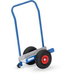 Plattenroller 4177 500 kg, in U-Form mit Anlage- und Schiebebügel und Stützrollen, Vollgummirädern Ø260 mm - Fetra 4177