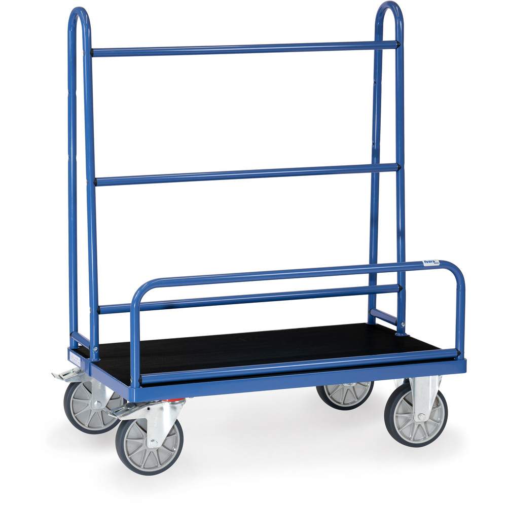 Plattenwagen 600 kg, Ladefläche 1070 x 335 mm, mit Rohrbügeln - Fetra 4431