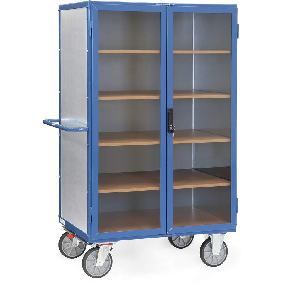 Kastenwagen mit transparenten Kunststoffwänden 750 kg, 1000 x 680 mm - Fetra 5792