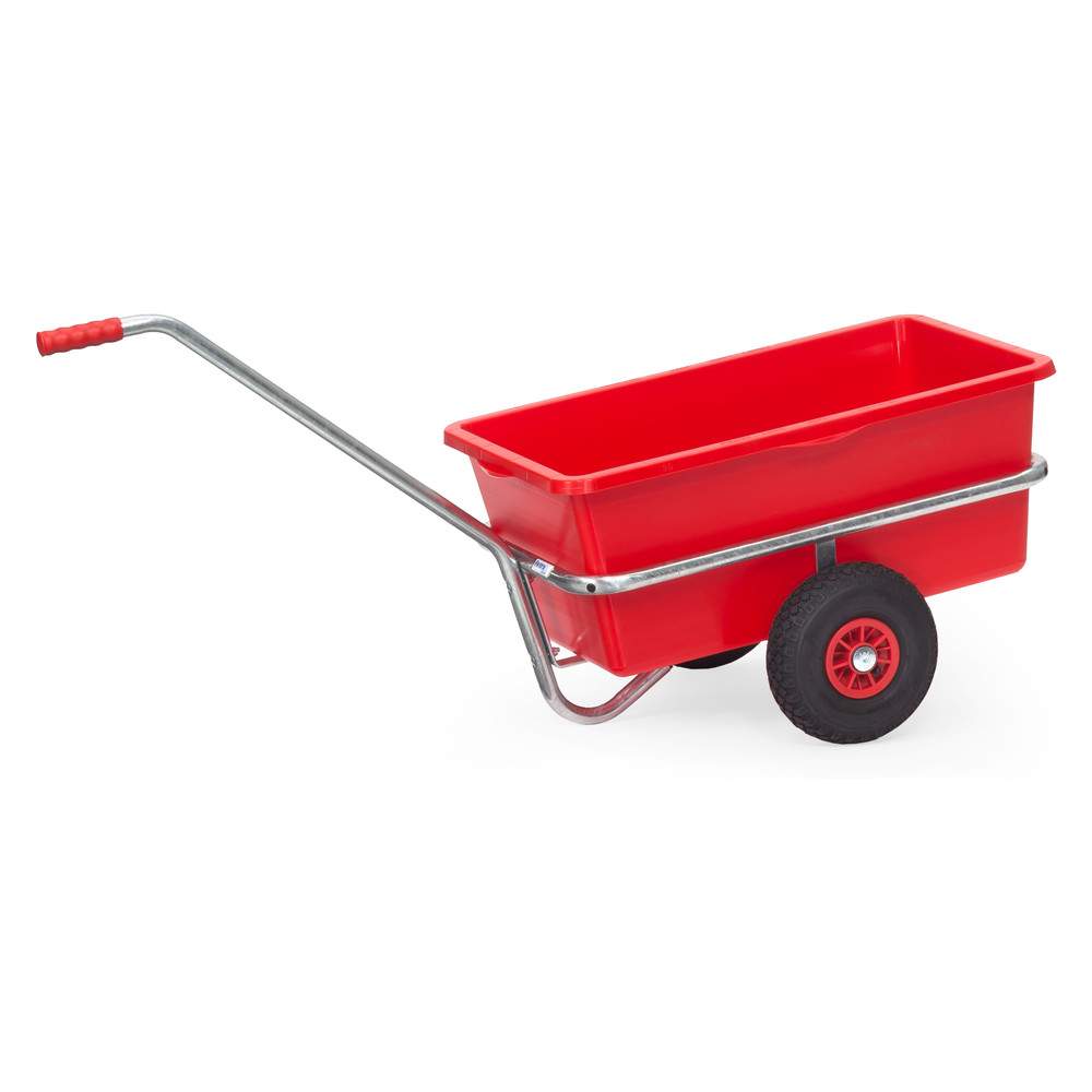 Handwagen mit Kunststoffmulde 90 Liter 200 kg Luftbereifung - Fetra 6101L