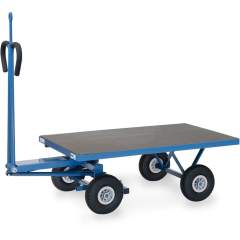 Handpritschenwagen 1200 x 800 mm 450 kg PU-Schaum mit Zugöse - Fetra 6403PZ