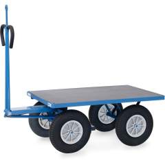 Handpritschenwagen 1200 x 800 mm 750 kg PU-Schaum mit Zugöse - Fetra 6404PZ