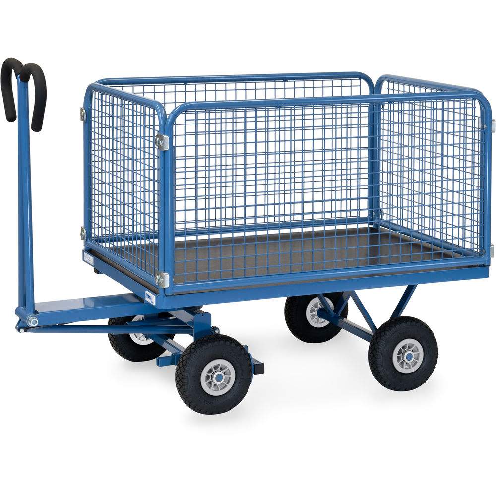 Handpritschenwagen Gitterwände 1135x795 mm, Tragkraft 450 kg - Fetra 6433P