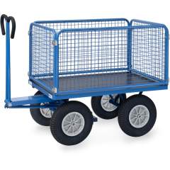 Handpritschenwagen Gitterwände 1135x795 mm, Tragkraft 750 kg - Fetra 6434P