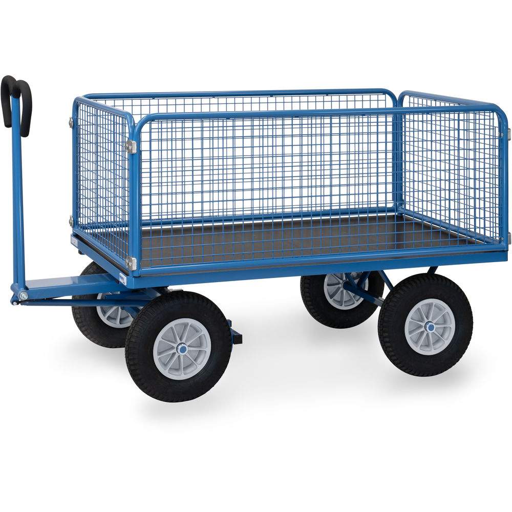 Handpritschenwagen Gitterwände 1535x895 mm, Tragkraft 750 kg - Fetra 6435P