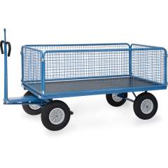 Handpritschenwagen Gitterwände 1935x995 mm, Tragkraft 750 kg mit Zugöse - Fetra 6436PZ