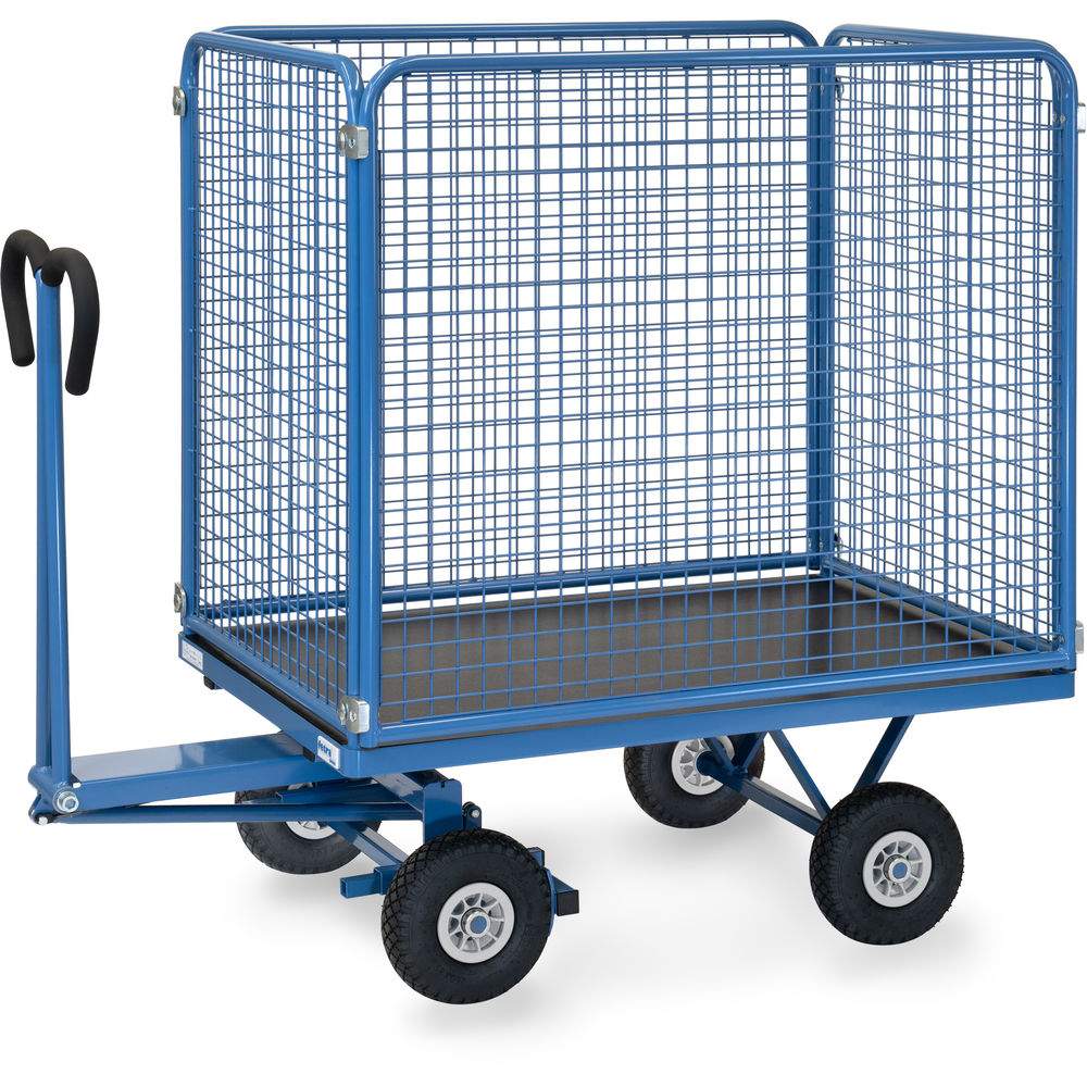 Handpritschenwagen Gitterwände 1135x795 mm, Tragkraft 450 kg - Fetra 6443P