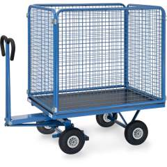 Handpritschenwagen Gitterwände 1135x795 mm, Tragkraft 450 kg - Fetra 6443P