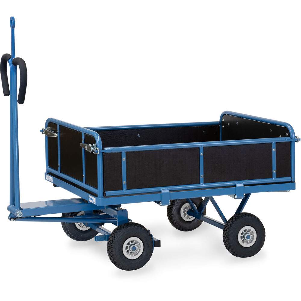 Handpritschenwagen 450 kg, Ladefläche 1140 x 740 mm, Zugöse - Fetra 6453PZ