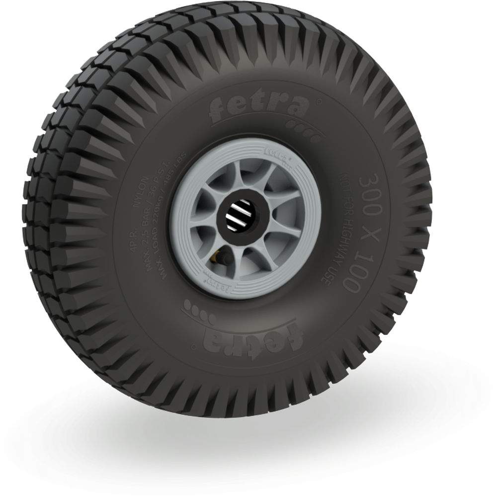 Luftrad 300 x 100 mm Blockprofil 4 PR - Fetra 72116G