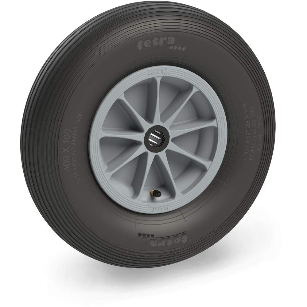 Luftrad 400 x 100 mm Rillenprofil 2 PR - Fetra 72120G