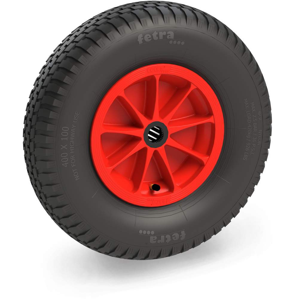 Luftrad 400 x 100 mm Blockprofil 4 PR - Fetra 72121R
