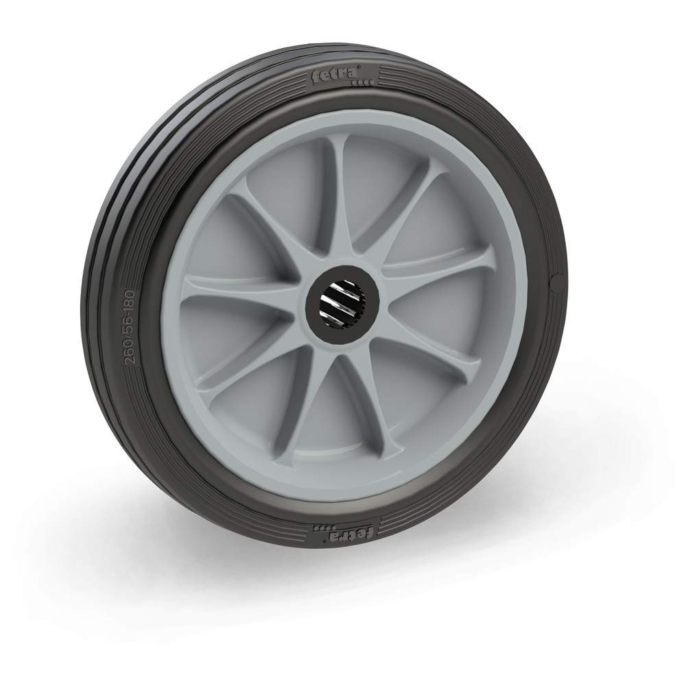 Vollgummirad 260 x 56 mm Rillenprofil - Fetra 72217G