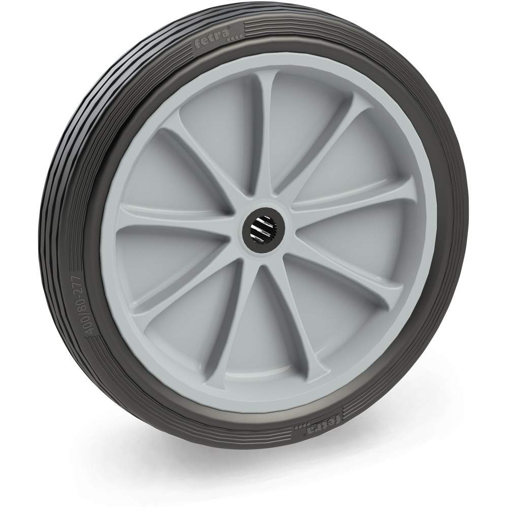 Vollgummirad 400 x 74 mm Rillenprofil - Fetra 72221G