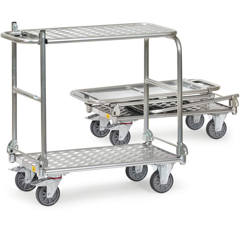 ESD-Klapp-Tischwagen ALU klappbar, Ladefläche 720 x 450 mm - Fetra 91180