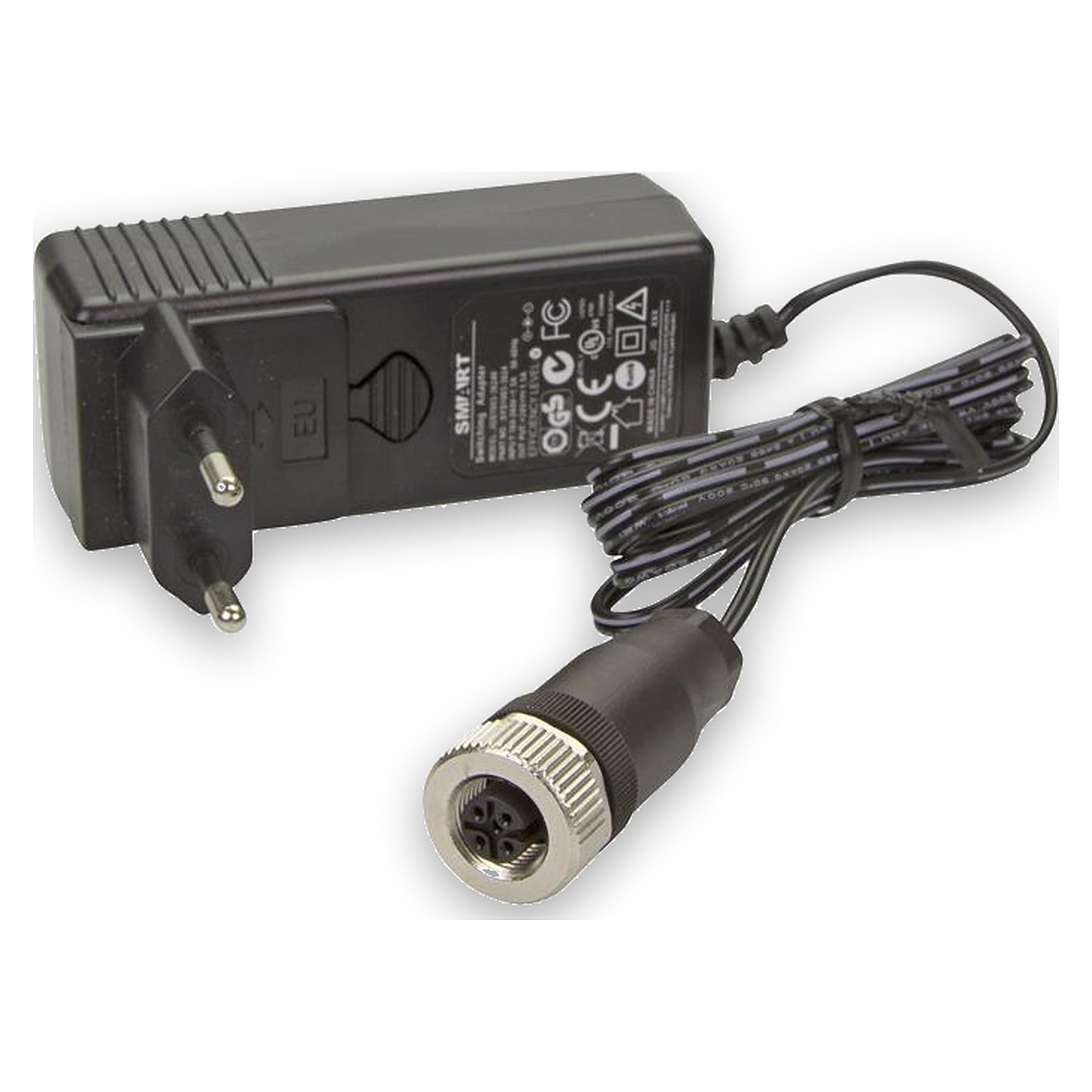 Plug-in power supply 36W 24V DC with M12 socket A-coded - LED2WORK 210100-03
