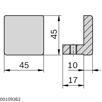 Dimensional drawing 3842191194