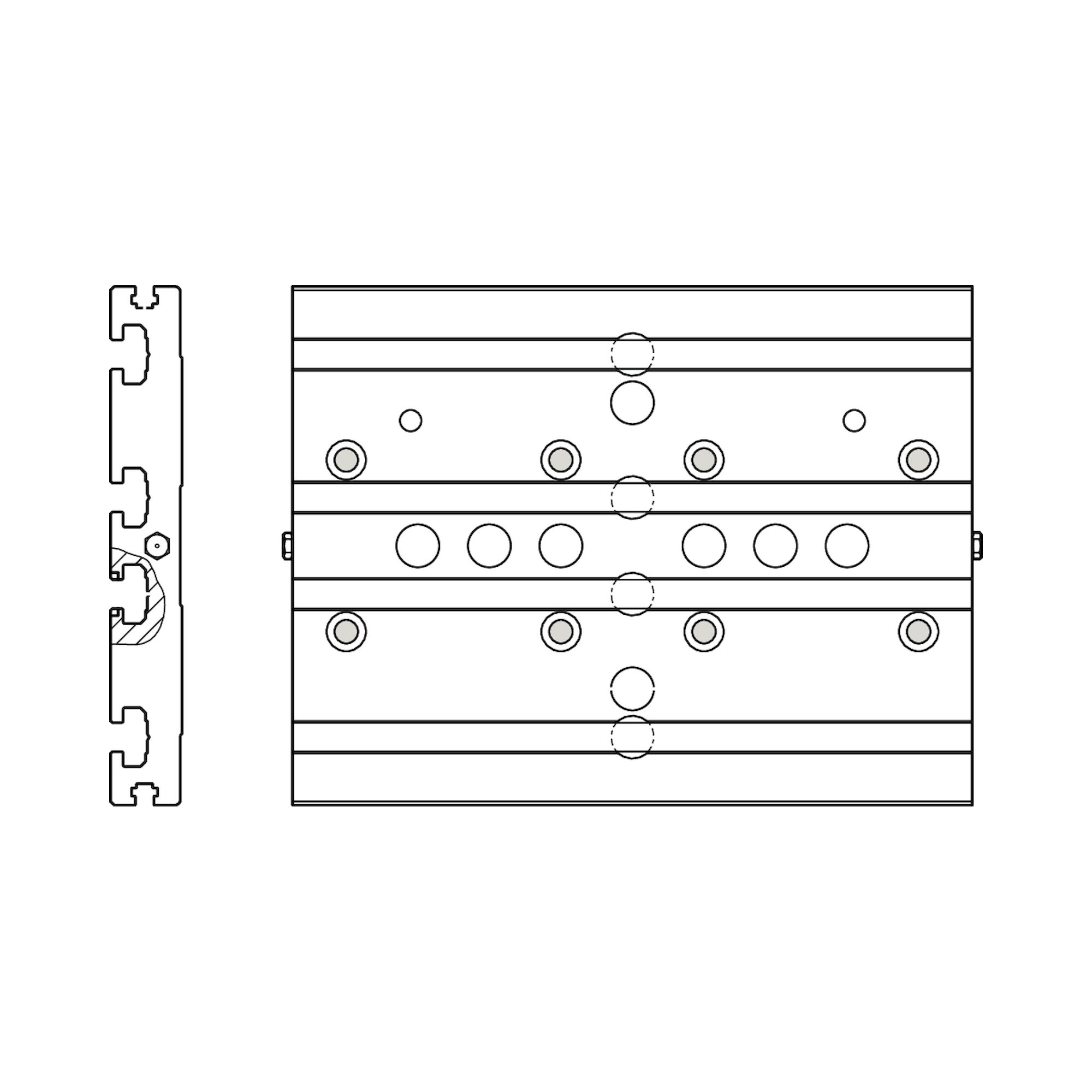 Bosch Rexroth R037560011. Verbindungsplatte CKR 25-200 BG