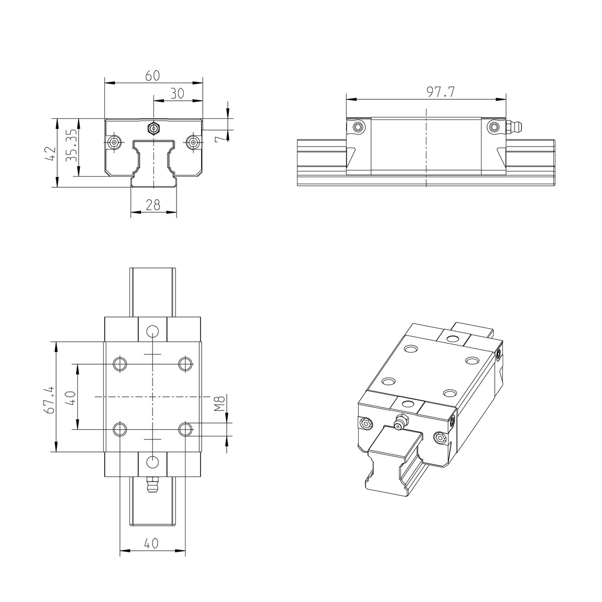 Kugelwagen KWD-030-SNS-C1-N-1 S - Bosch Rexroth R162972090