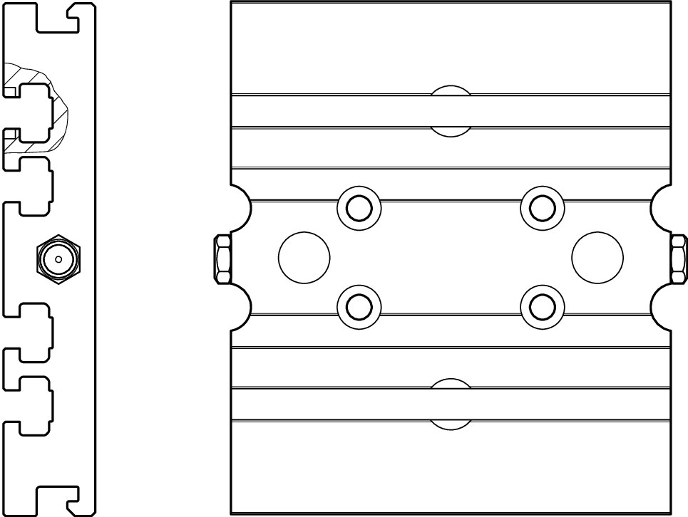 Verbindungsplatte CKR 9-70 BG - Bosch Rexroth R037520011