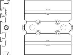Verbindungsplatte CKR 9-70 BG - Bosch Rexroth R037520011