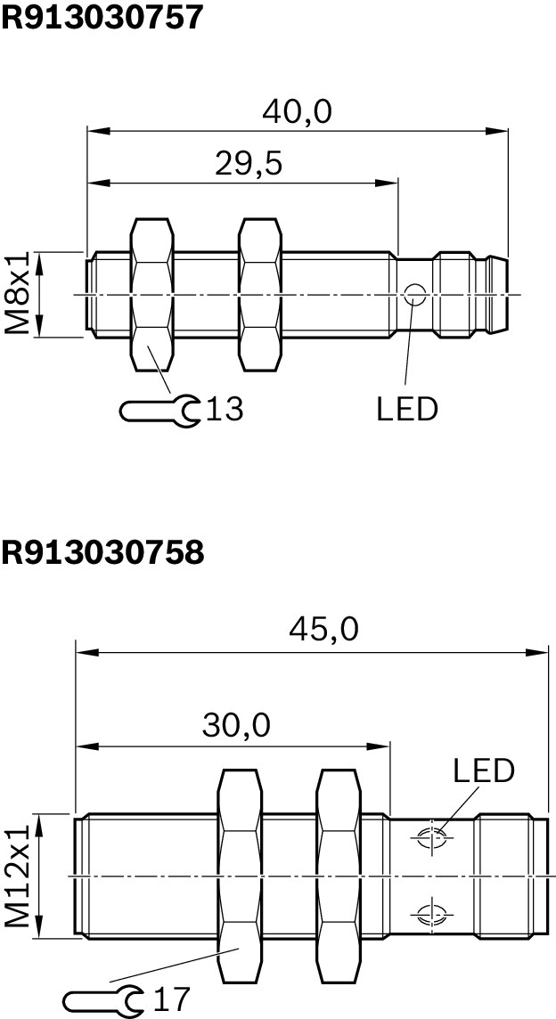 Naeherungsschalter BES M12EE-PSC40B-S04 - Bosch Rexroth R913030758