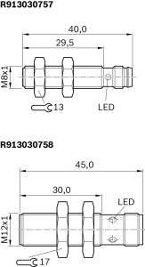 Naeherungsschalter BES M12EE-PSC40B-S04 - Bosch Rexroth R913030758