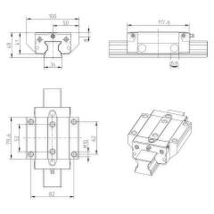 Rollenwagen RWD-035-FNS-C3-U-2-SS - Bosch Rexroth R185133924