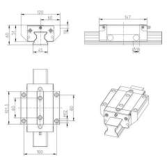 Roller runner block RWD-045-FNS-C2-H-2-SS - Bosch Rexroth R185142324