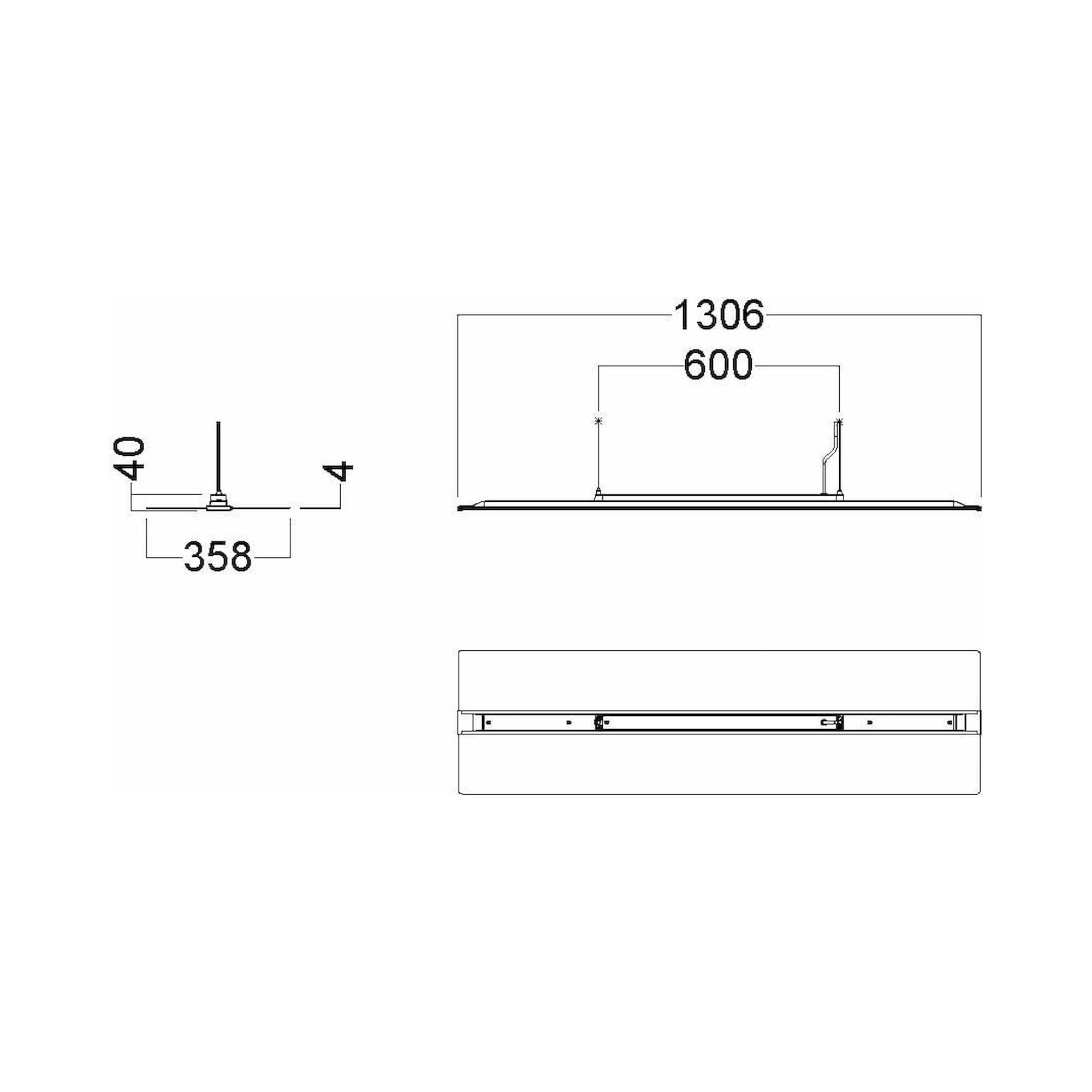 Glamox C75-P1300 Dekorationsleuchte, 7486 lm, 4000 K, DALI-dimmbar