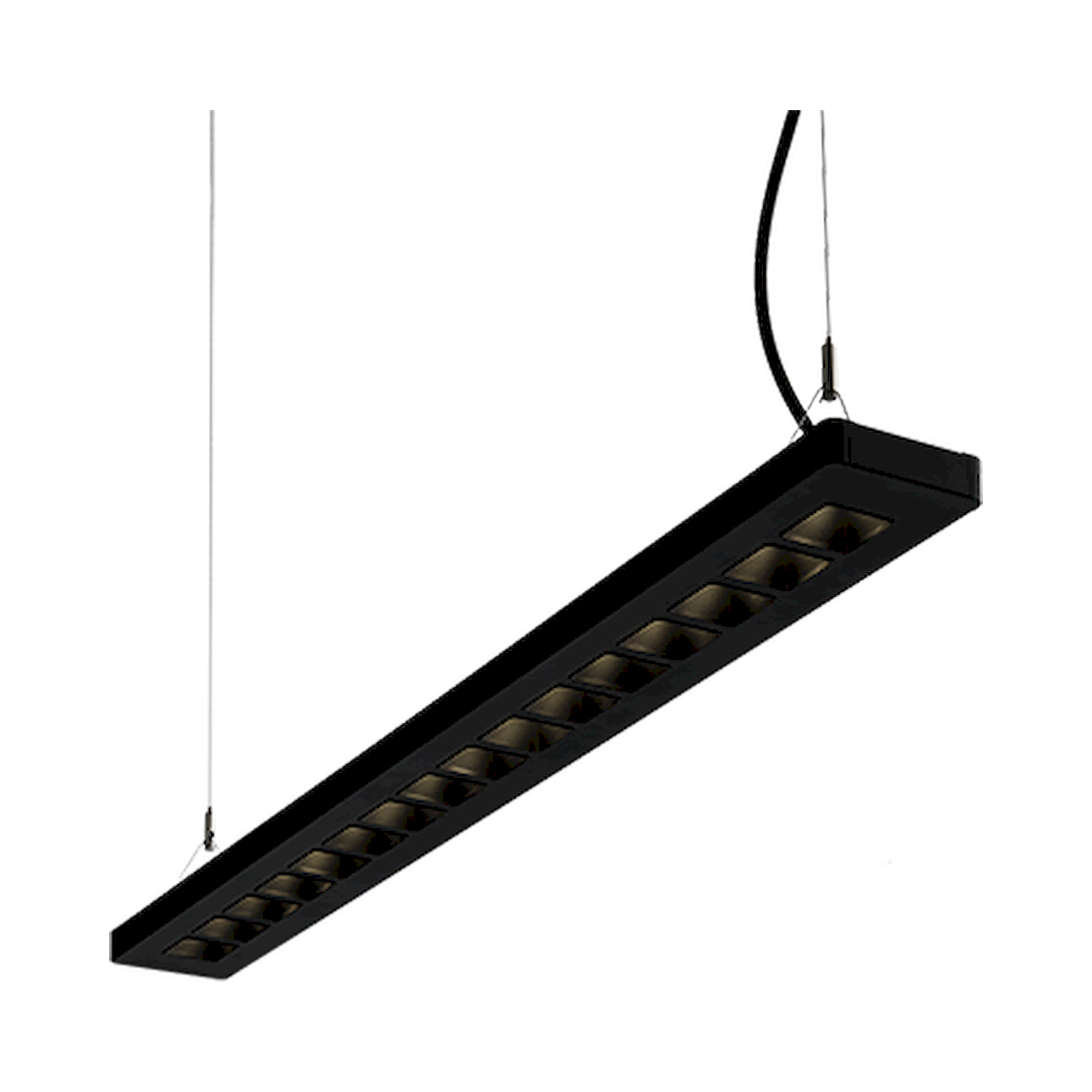 Glamox C77100130. Innenraumleuchten C77-P125x1500 BL 30/70 4500 DALI 830 PRE C2.5 BM