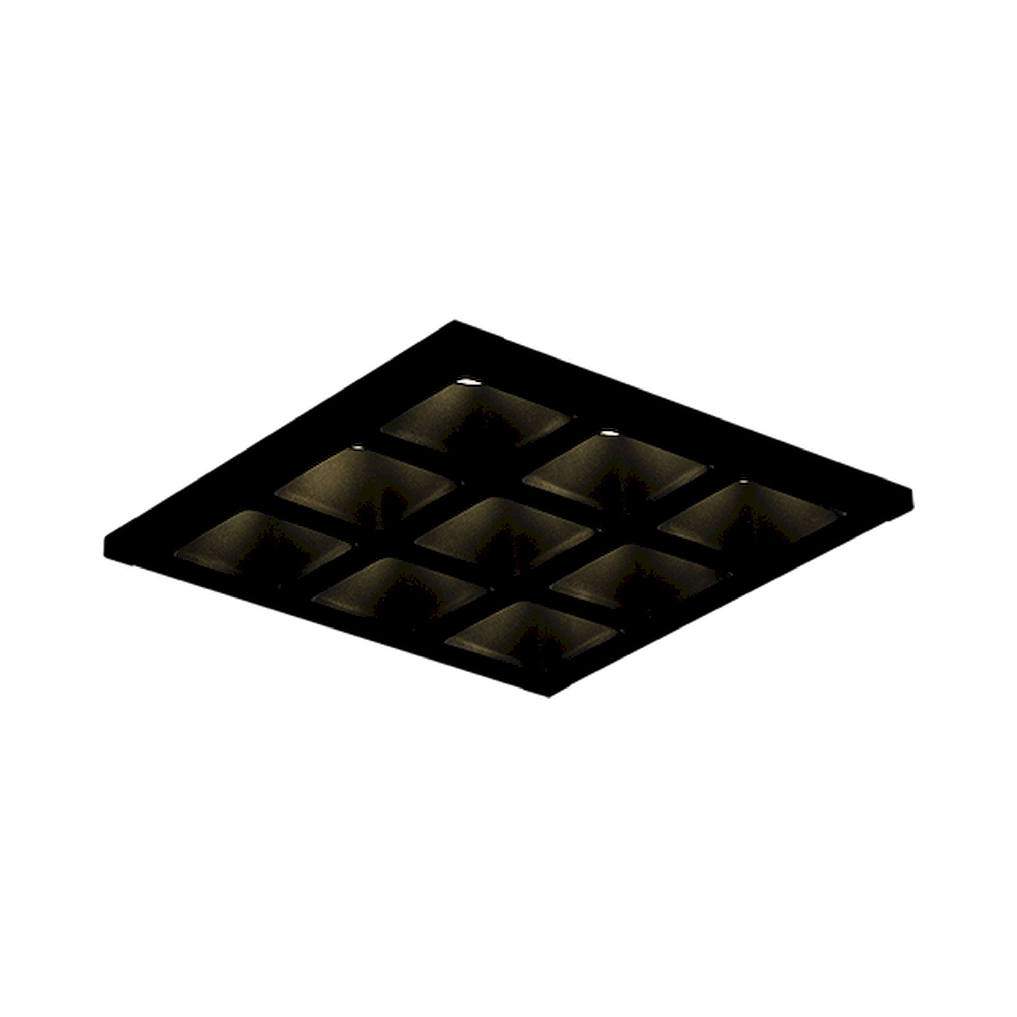 Glamox C77-R230x230 Downlight, 1409 lm, 3000 K, schaltbar