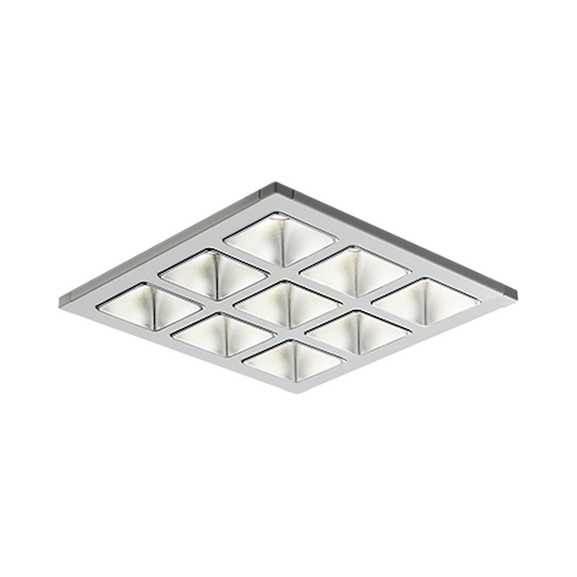 Glamox C77100211. Downlights C77-R230x230 WH 1800 HF 840 LI SM