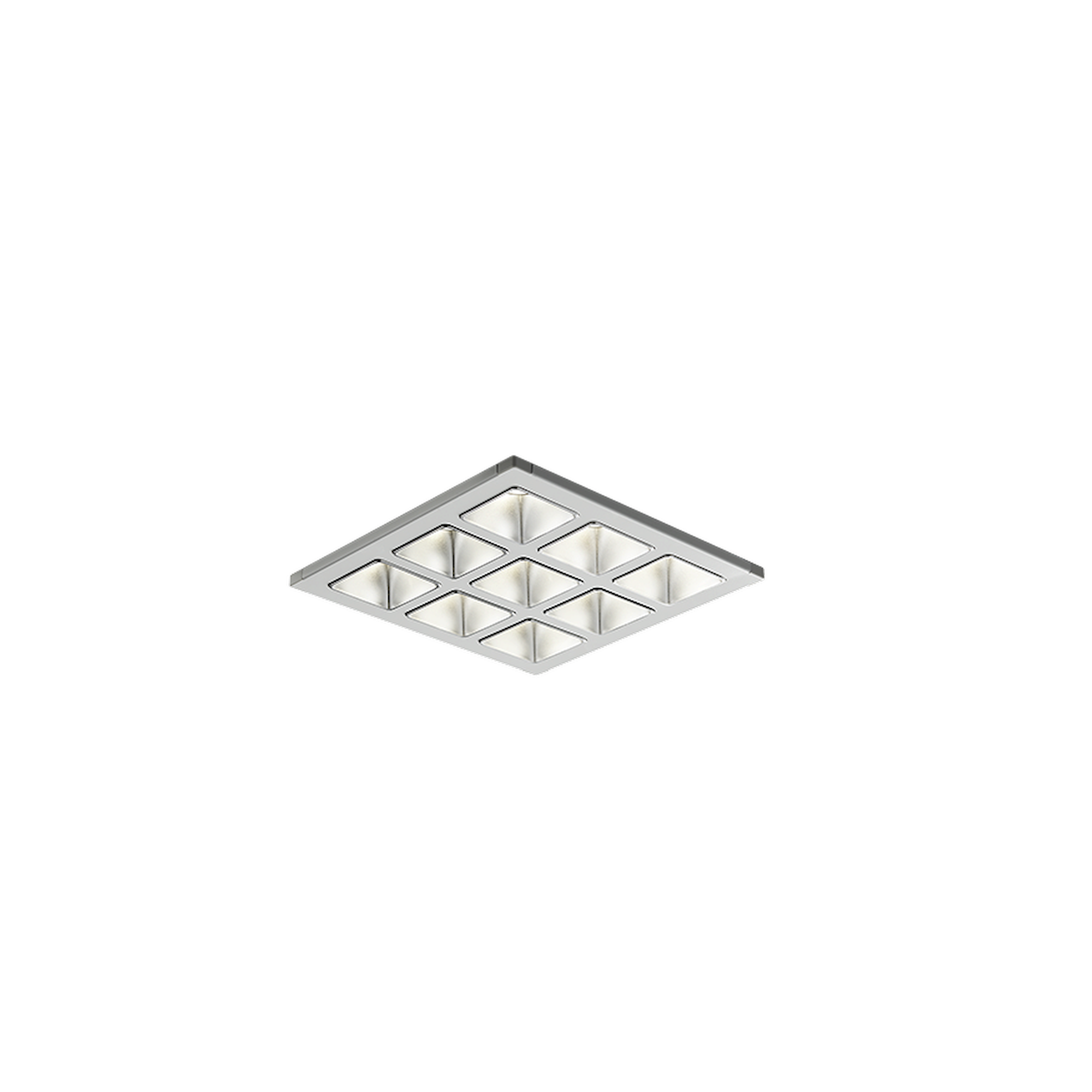 Glamox C77099304. Downlights C77-R230x230 WH 1800 HF 830 SM