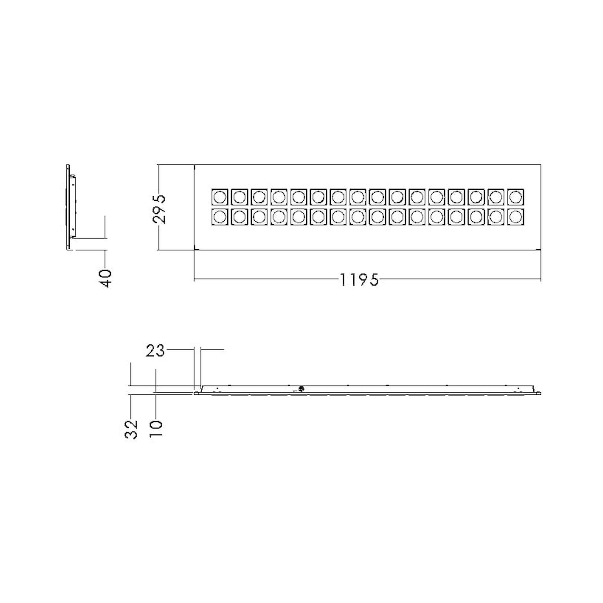 Glamox C77-R300x1200 recessed luminaire, 4089 lm, 4000 K