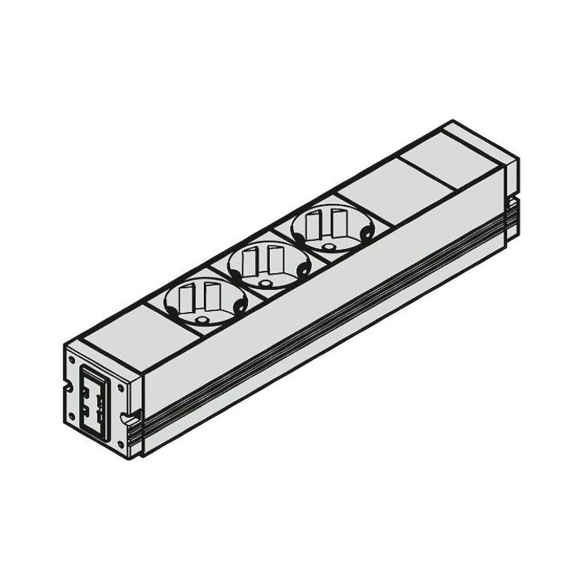 Bosch Rexroth 3842539880. Steckdosenleiste, 3S NA